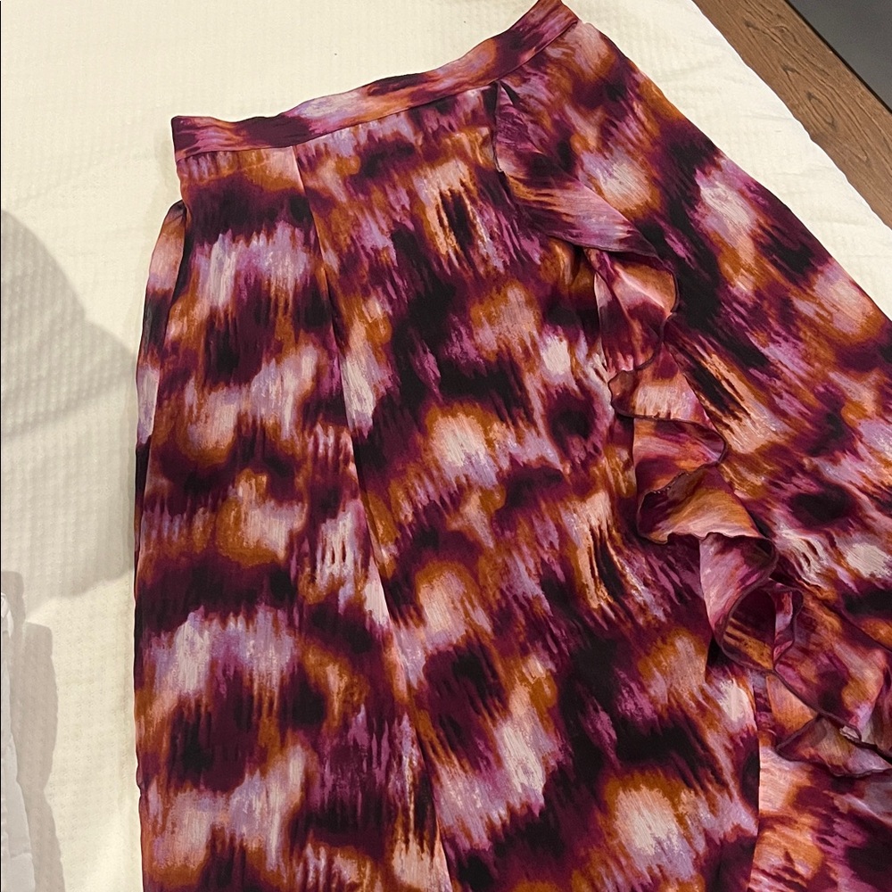 Old Navy Vibrant Pink and Purple Midi Skirt